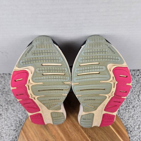 Brooks Womens 8.5B Ghost Max Ebony Lilac Rose Athletic Gym Road Running Shoe - Picture 8 of 11